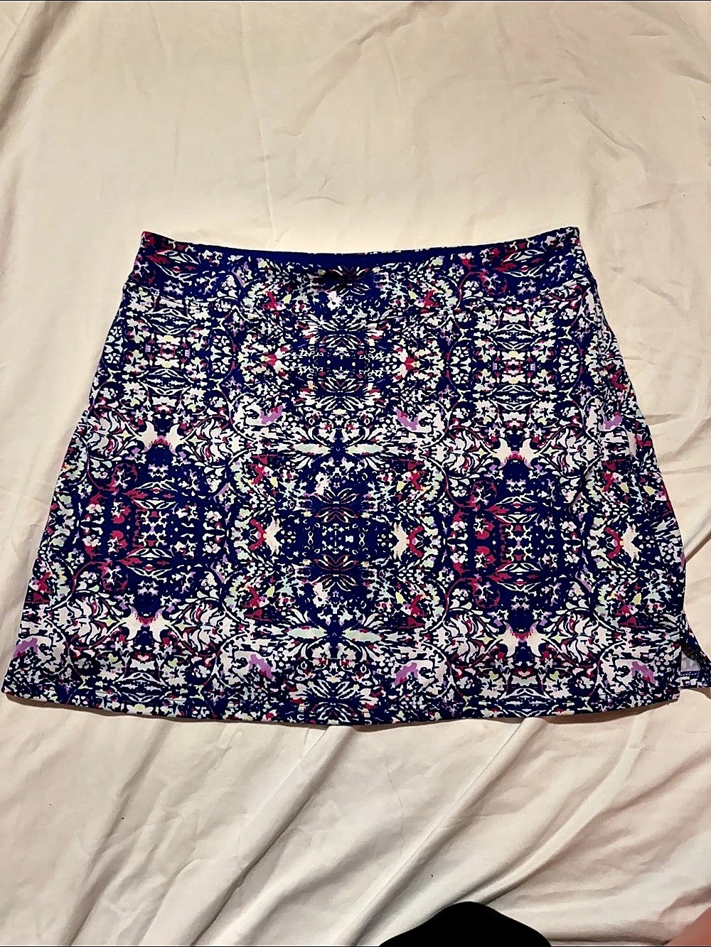Colorado Clothing Tranquility Geometric Skirt in Blue & Pink Size Medium